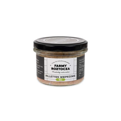 RILLETTES WIEPRZOWE BIO W SŁOIKU 180 G