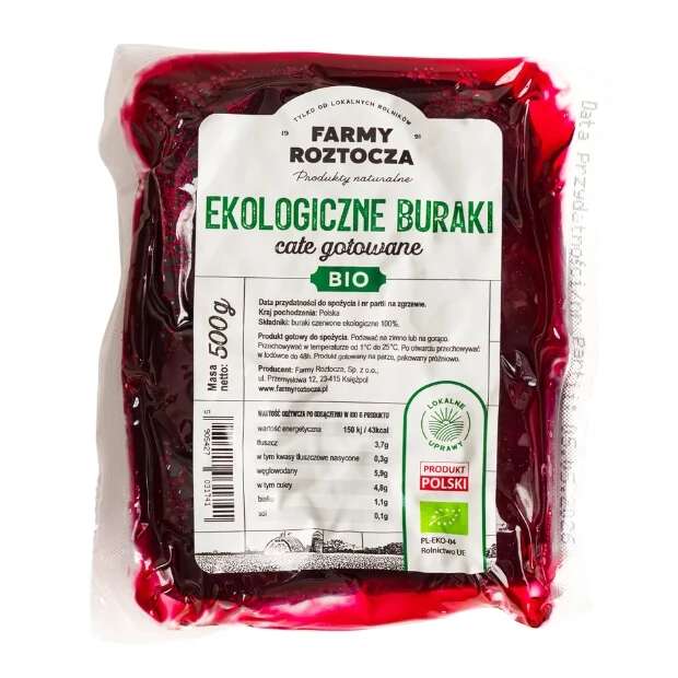 Buraki całe gotowane Bio