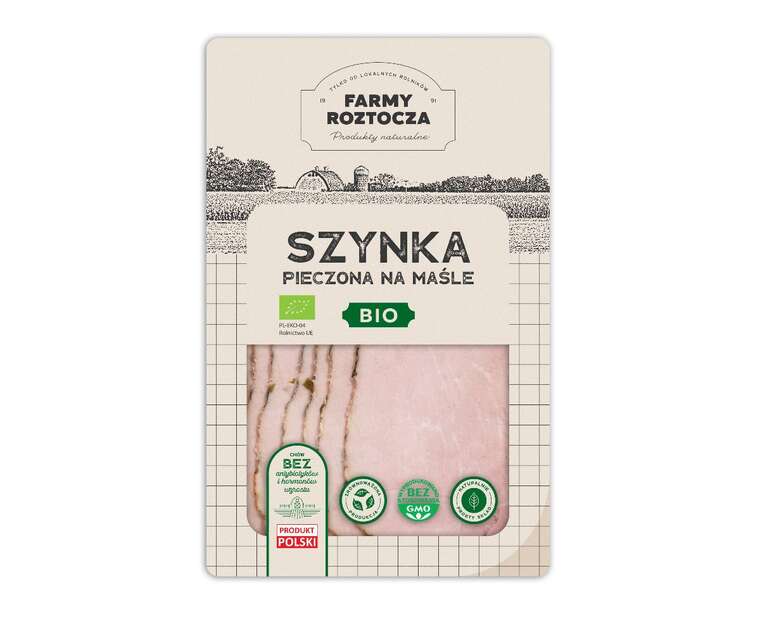 Szynka na maśle w plastrach BIO